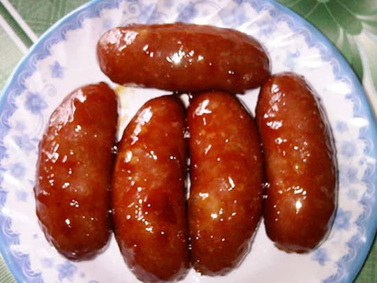 Lạp xưởng tươi Tí Hon chấm sốt quất chua thanh